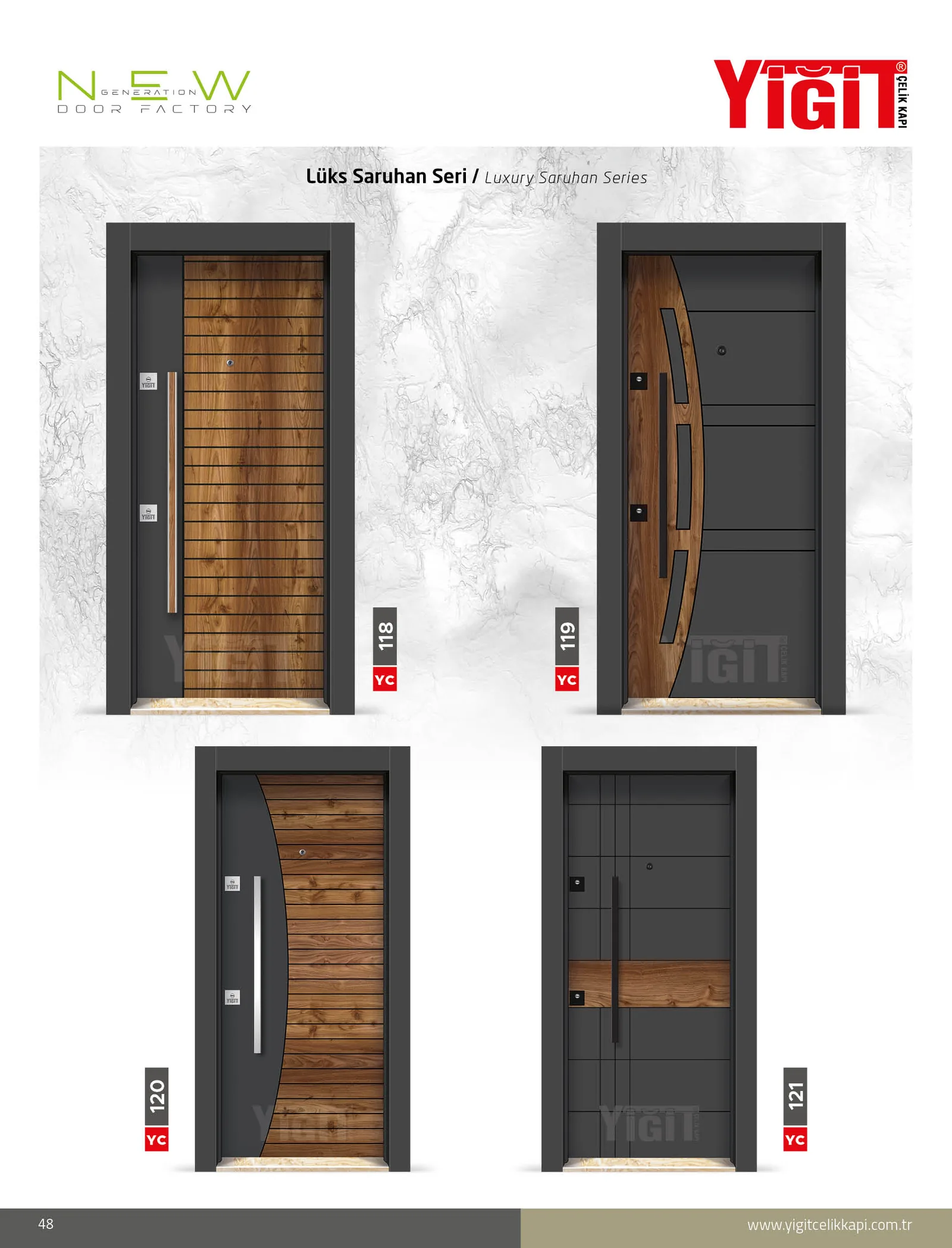 YC 121 Villa Kapısı - Uzman Çelik Kapı Isparta