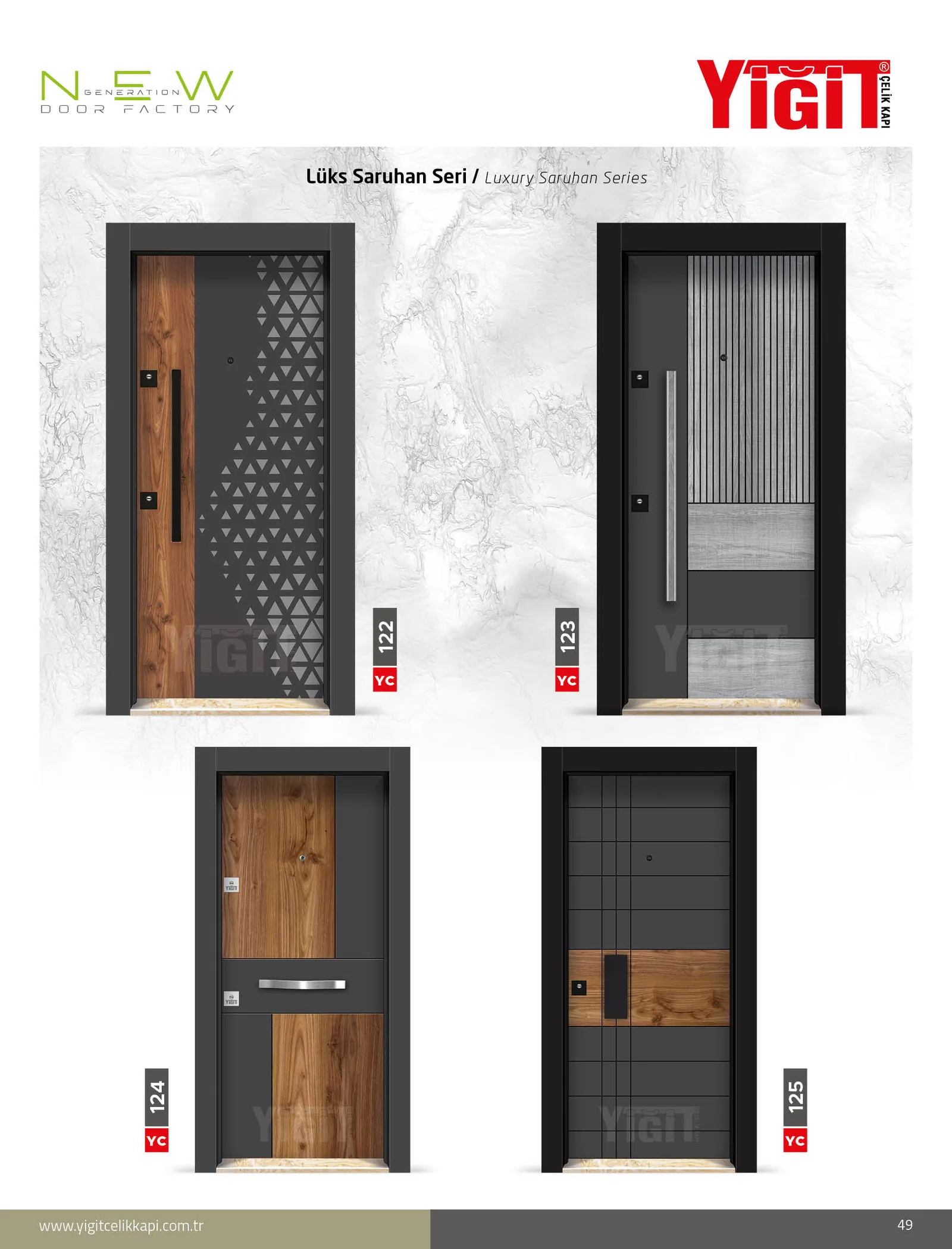 YC 122 Villa Kapısı - Uzman Çelik Kapı Isparta