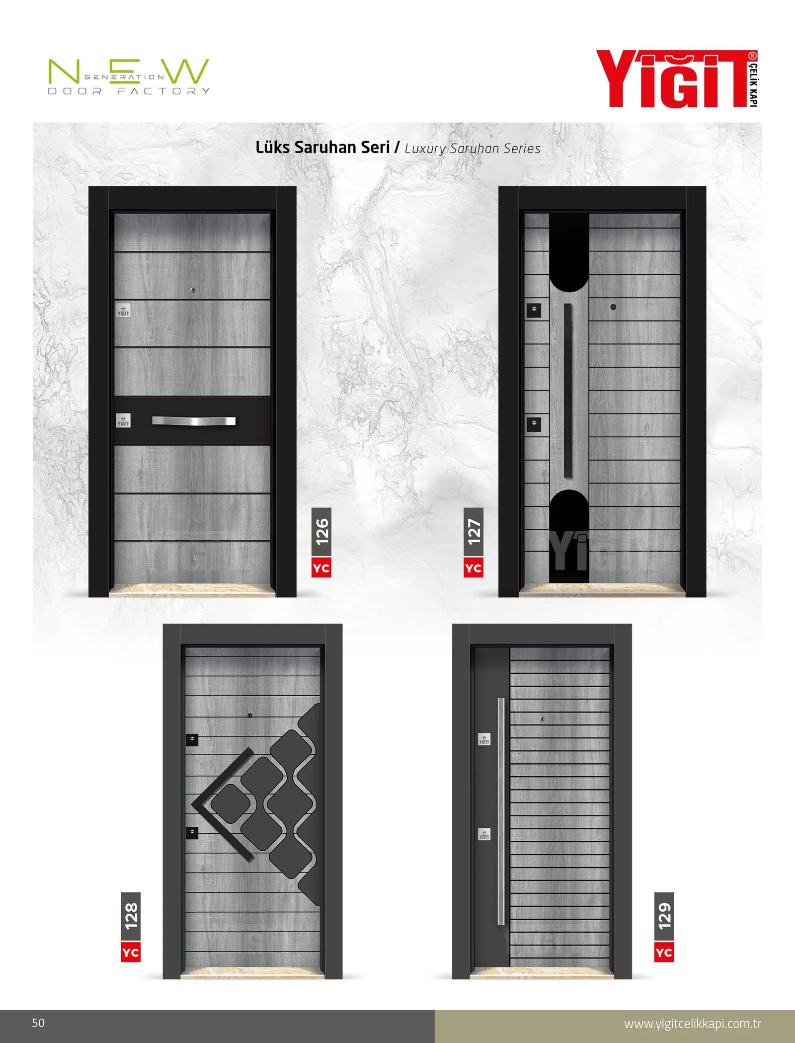 YC 129 Villa Kapısı - Uzman Çelik Kapı Isparta