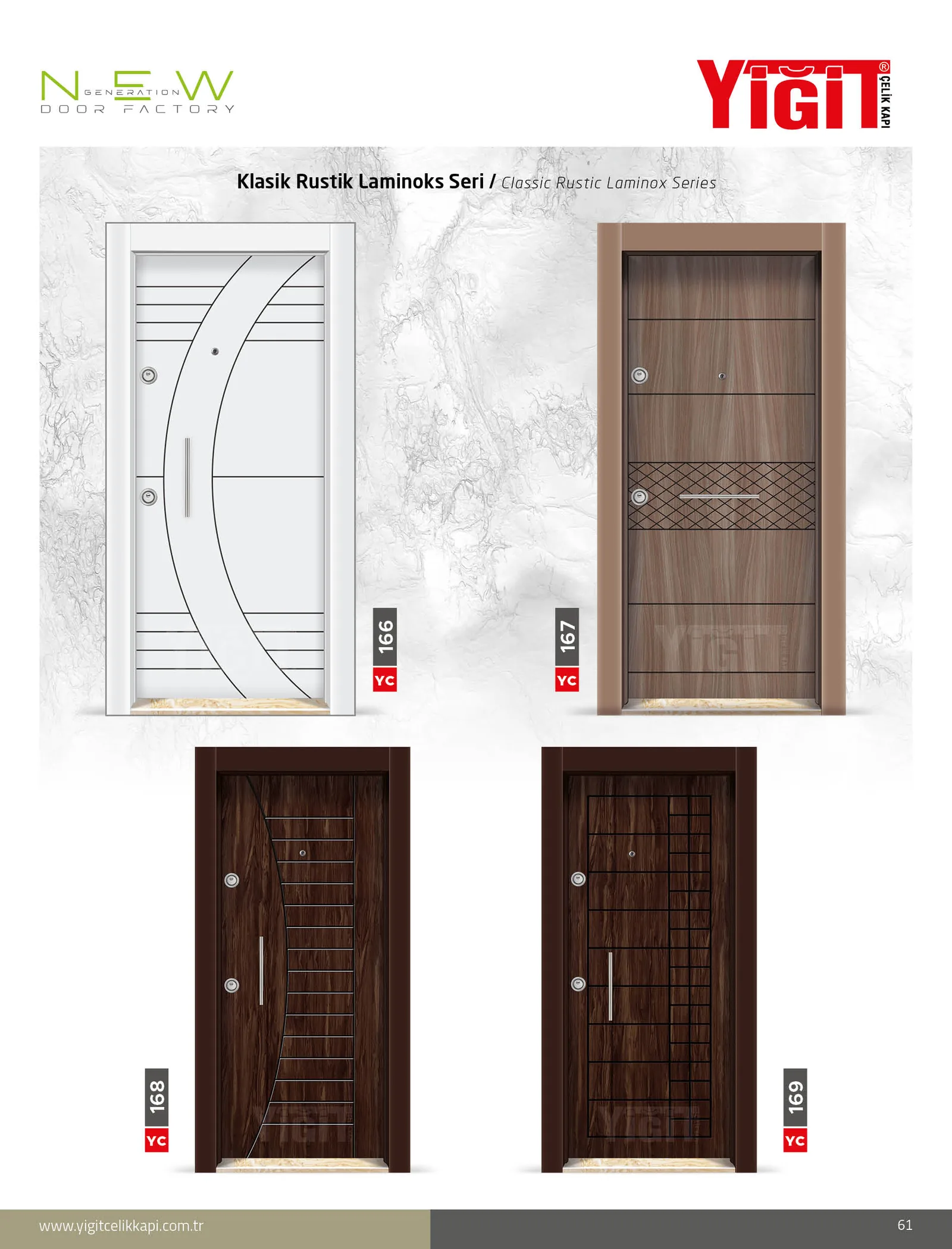 YC 162 Villa Kapısı - Uzman Çelik Kapı Isparta
