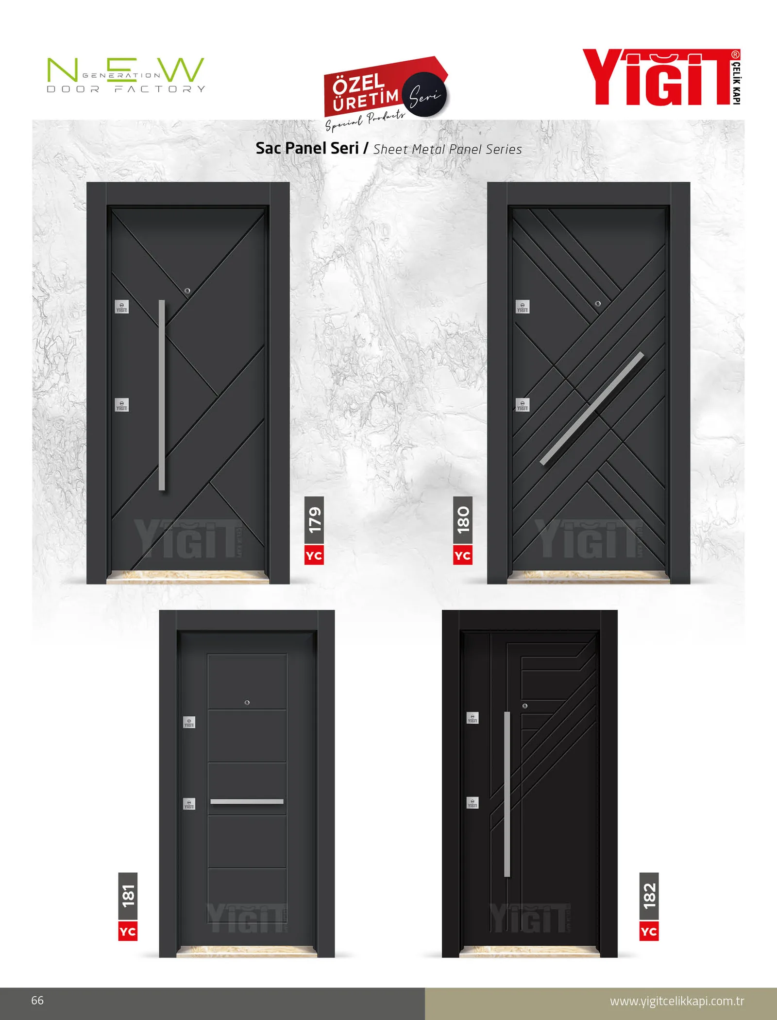 YC 179 Güvenlik Kapısı - Sac Panel Seri | Uzman Çelik Kapı Isparta