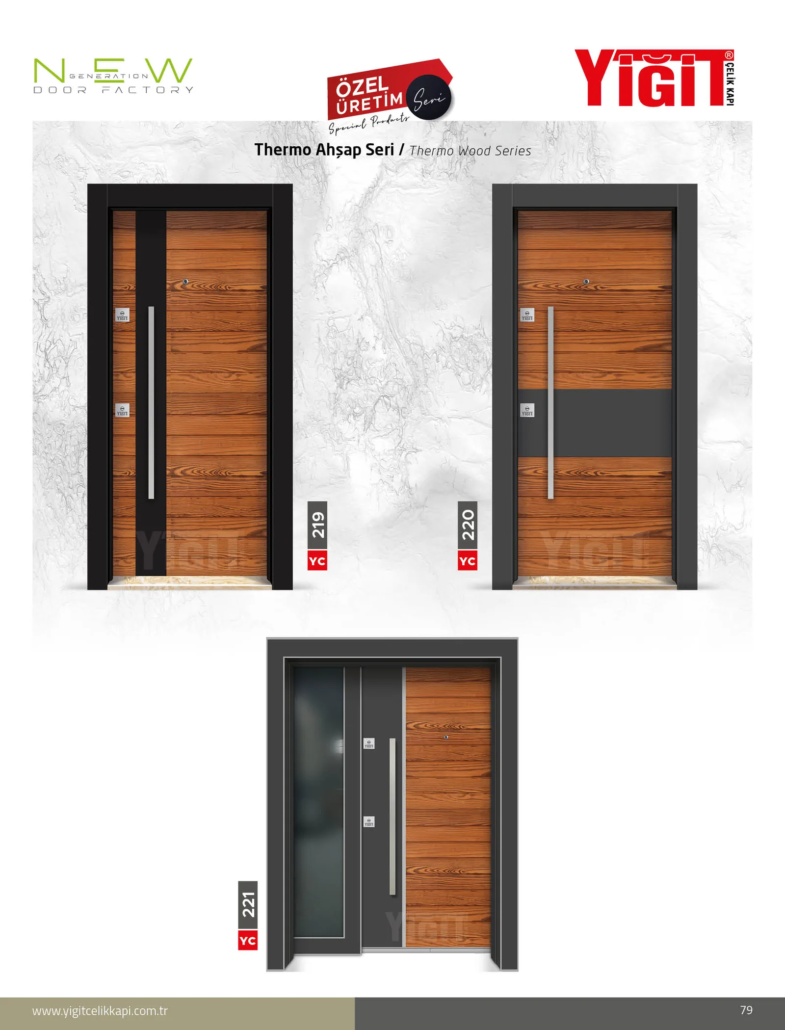 YC 219 Villa Kapısı - Uzman Çelik Kapı Isparta