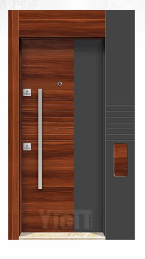 YC 18 Villa Kapısı - Lüks Kabartma PVC Seri | Uzman Çelik Kapı Isparta