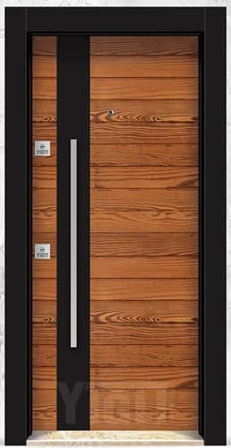 YC 219 Villa Kapısı - Thermo Ahşap Seri | Uzman Çelik Kapı Isparta