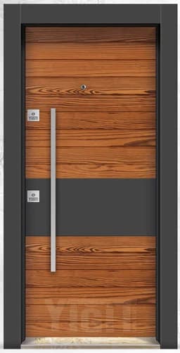 YC 220 Villa Kapısı - Thermo Ahşap Seri | Uzman Çelik Kapı Isparta