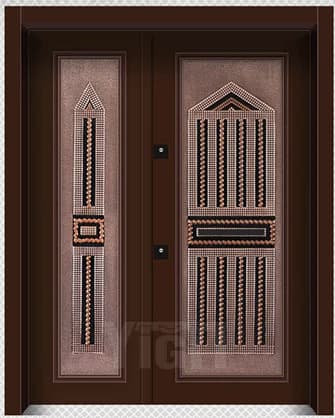 YC 242 Villa Kapısı - Özel Üretim Bakır Seri | Uzman Çelik Kapı Isparta